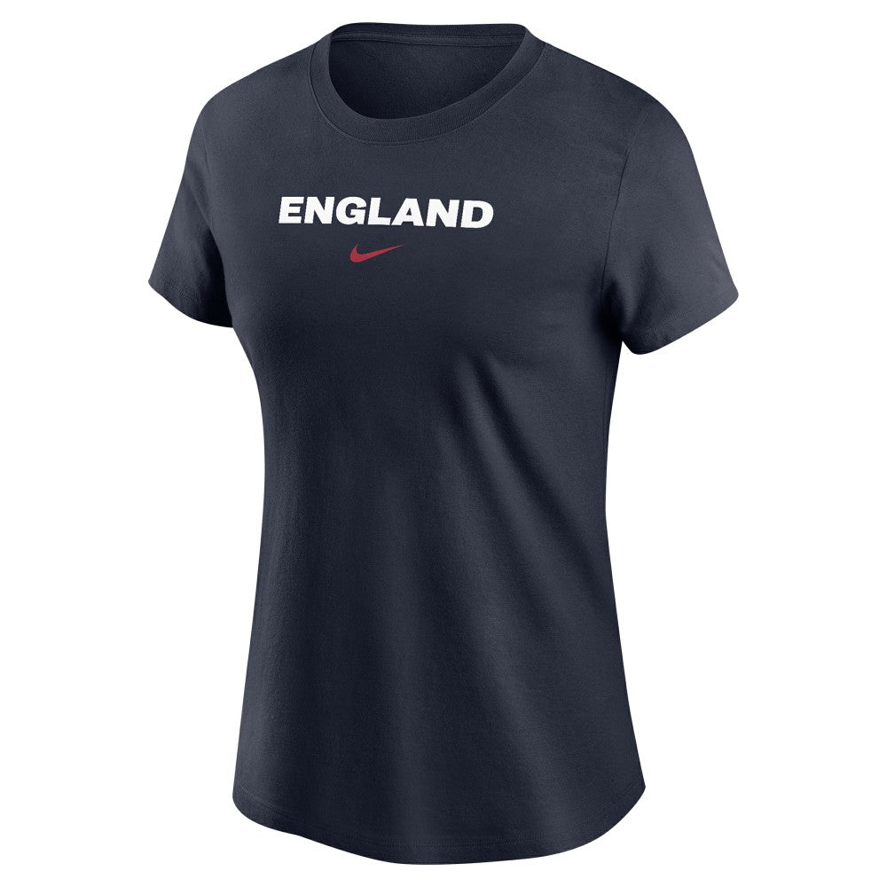 England National Team Women's Wordmark T-Shirt for sale - Navy 