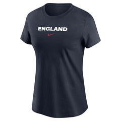 England National Team Women's Wordmark T-Shirt for sale - Navy 