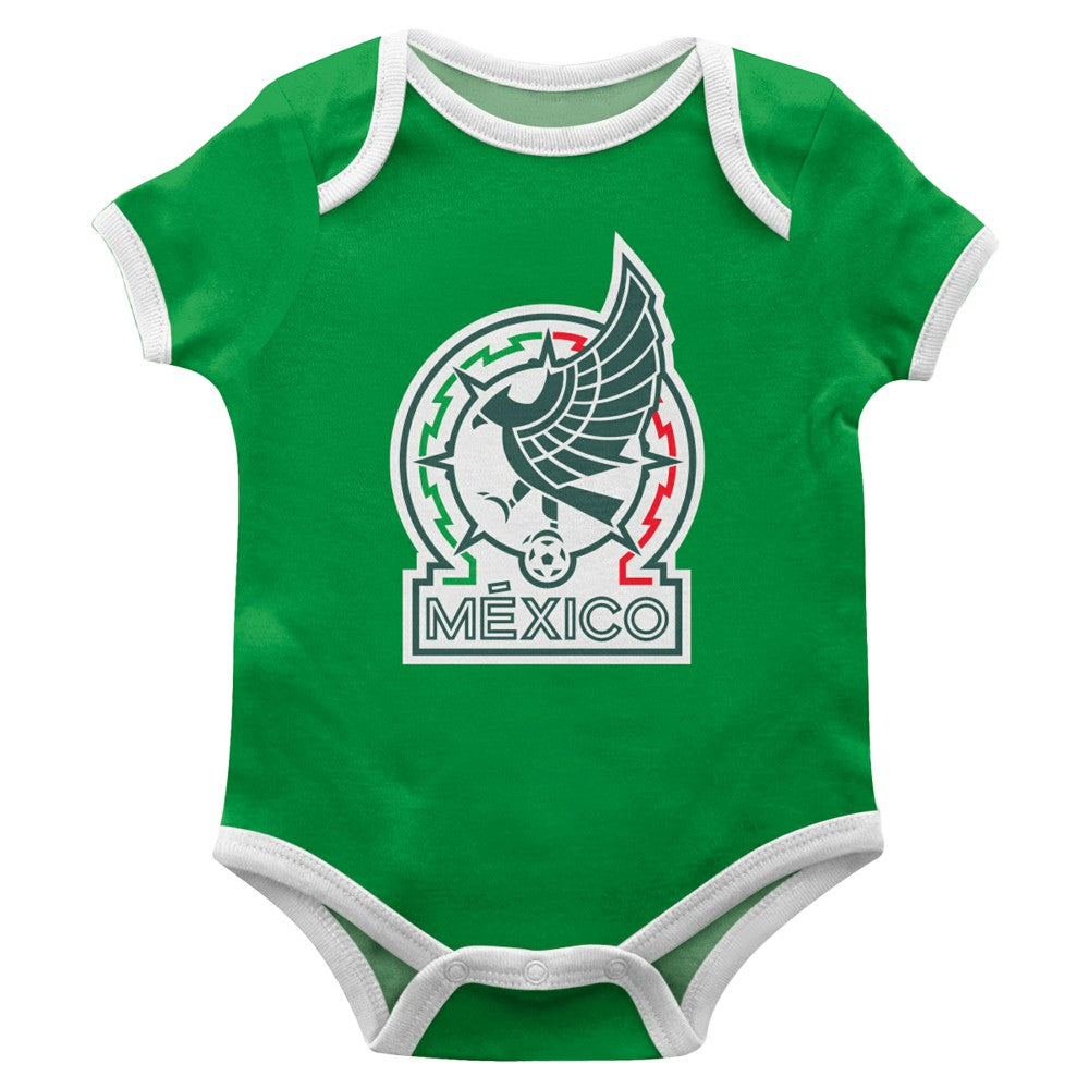Mexico National Team Vive La Fete Infant Logo Bodysuit for sale - Green 