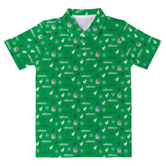 Mexico National Team Vive La Fete Youth All-Over Print Polo for sale - Green 