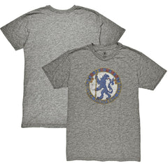 Chelsea 1863FC Retro Badge Vintage Tri-Blend T-Shirt on sale - Heather Gray 