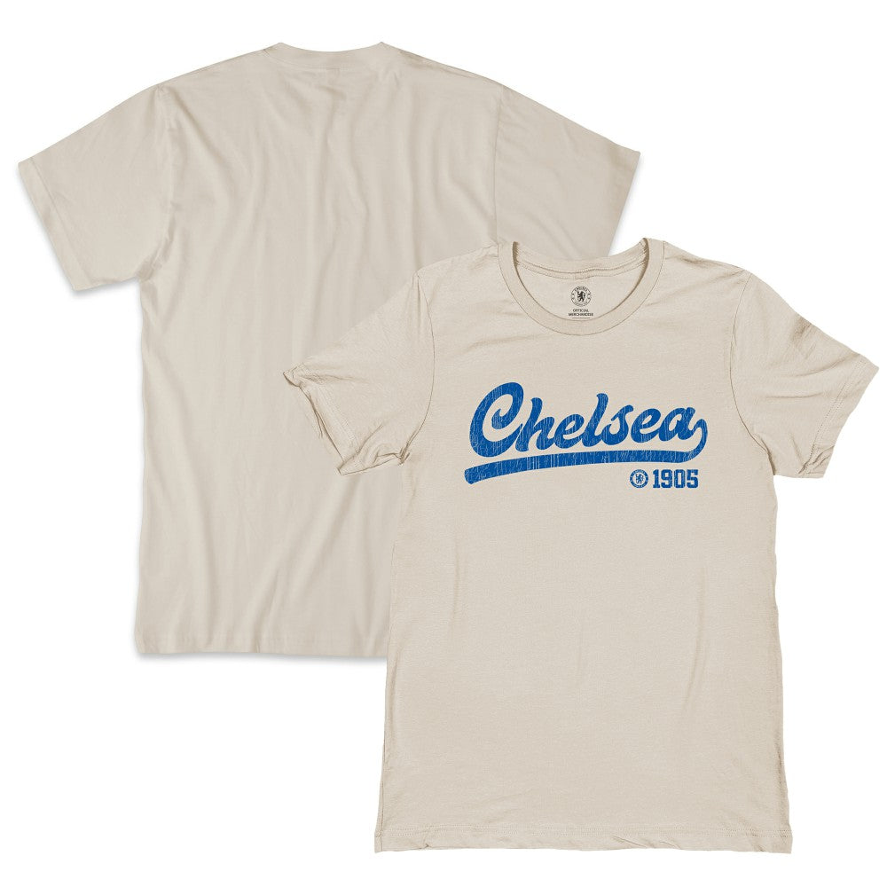 Chelsea 1863FC Script T-Shirt on sale - Tan 