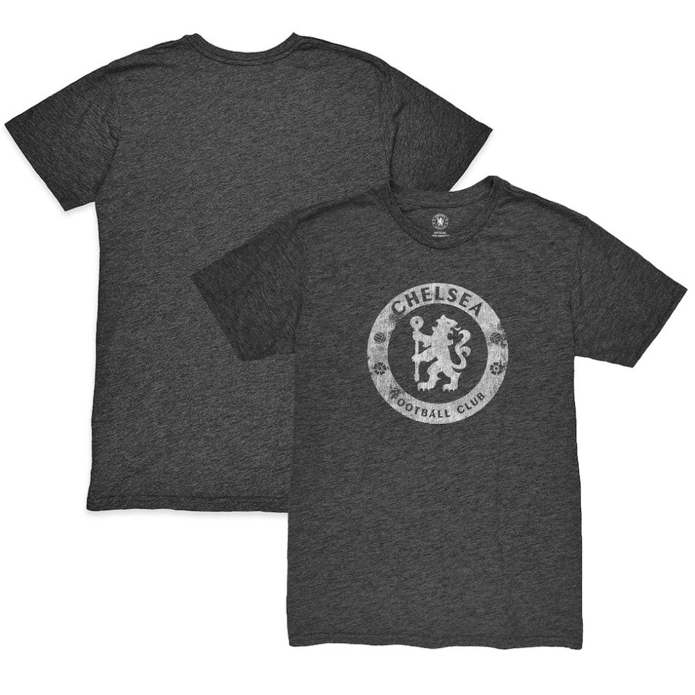 Chelsea 1863FC Mono Badge Vintage Tri-Blend T-Shirt on sale - Heather Black 