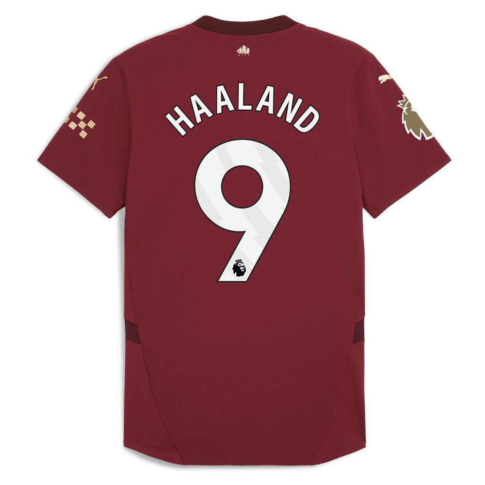 Erling Haaland Manchester City 2024/25 Third Player Jersey Discount - Burgundy 