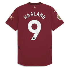Erling Haaland Manchester City 2024/25 Third Player Jersey Discount - Burgundy 