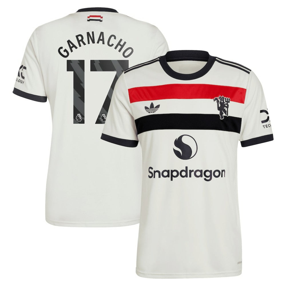 Alejandro Garnacho Manchester United Originals  2024/25 Third Replica Jersey Discount - Cream 