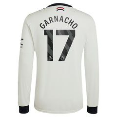 Alejandro Garnacho Manchester United Originals  2024/25 Third Replica Long Sleeve Jersey Discount - Cream 