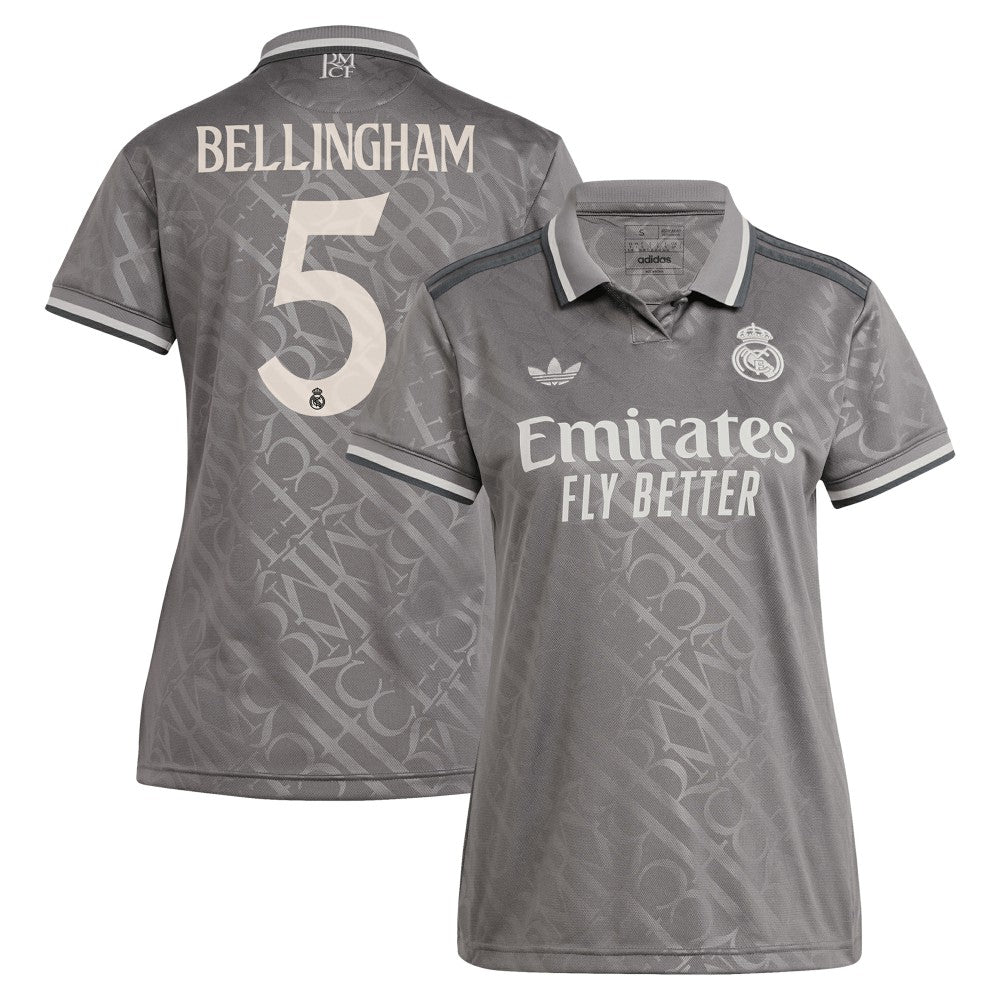 Jude Bellingham Real Madrid Originals Women's 2024/25 Third Replica Player Jersey for sale - Charcoal 