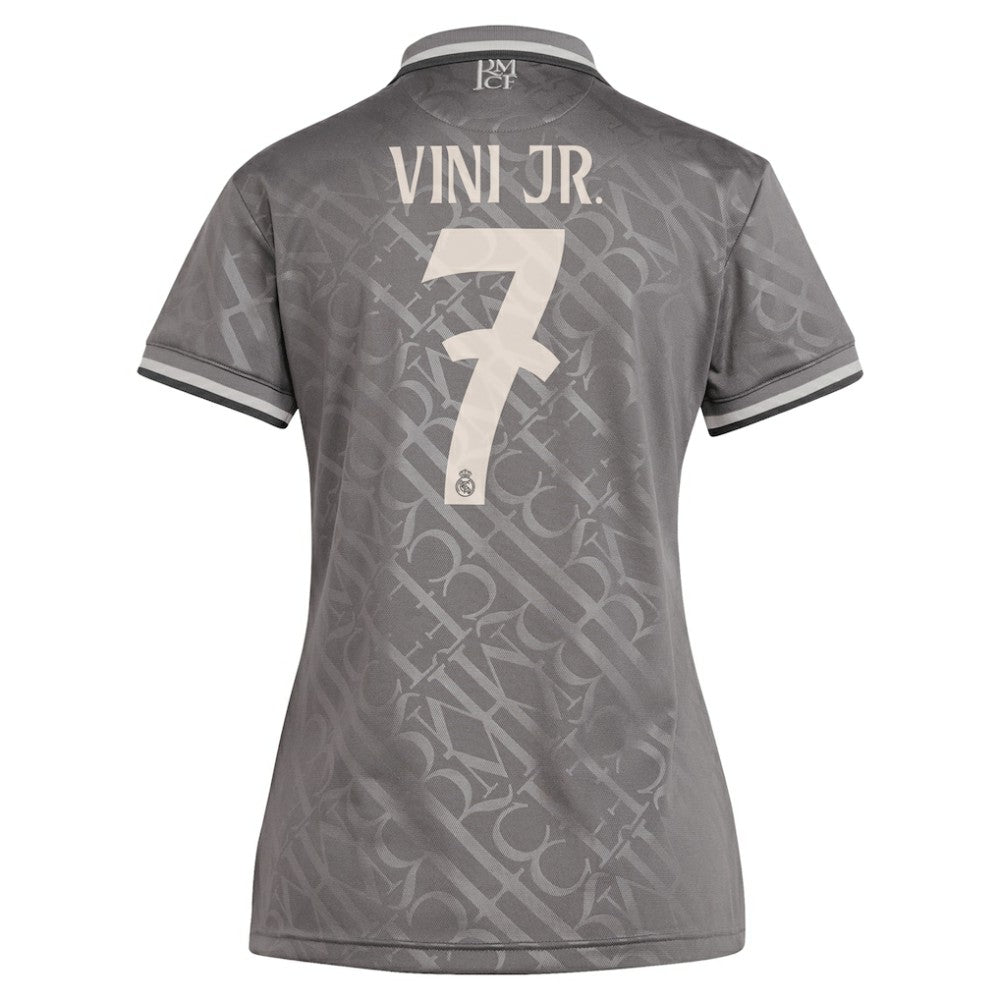 Vini Jr. Real Madrid Originals Women's 2024/25 Third Replica Player Jersey Discount - Charcoal 