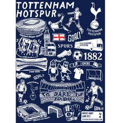 Tottenham Hotspur Vive La Fete Infant Impressions Artwork T-Shirt Sale - Navy 