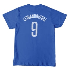Robert Lewandowski Barcelona 1863FC  Youth Player T-Shirt on sale - Blue 