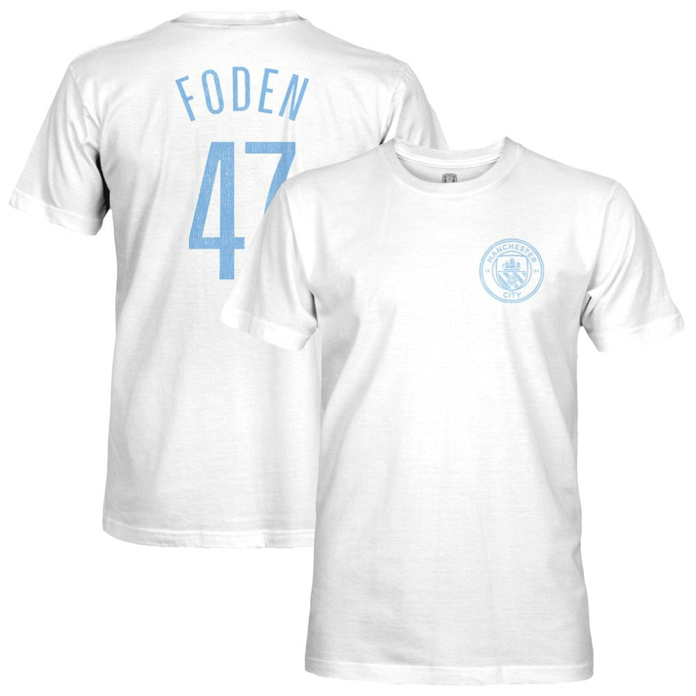 Phil Foden Manchester City 1863FC Player T-Shirt Discount - White 