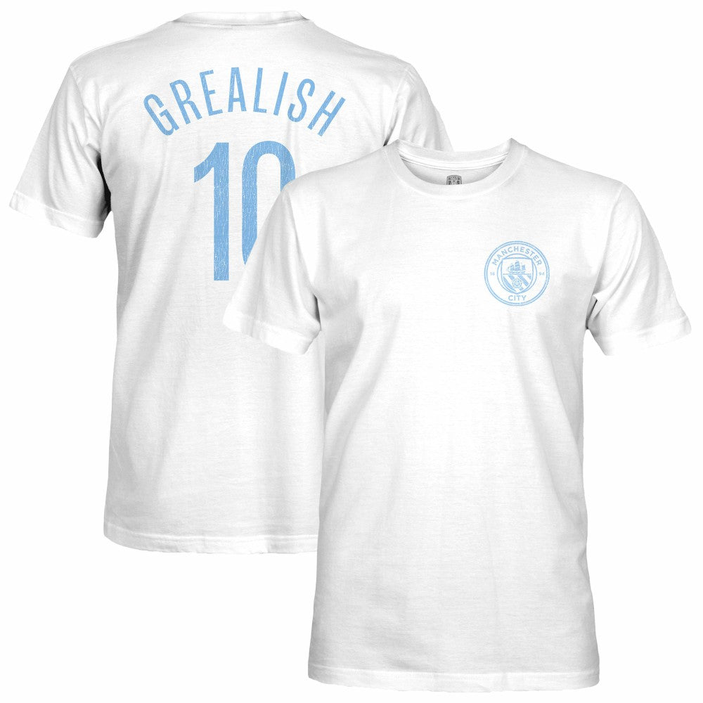 Jack Grealish Manchester City 1863FC Player T-Shirt Discount - White 