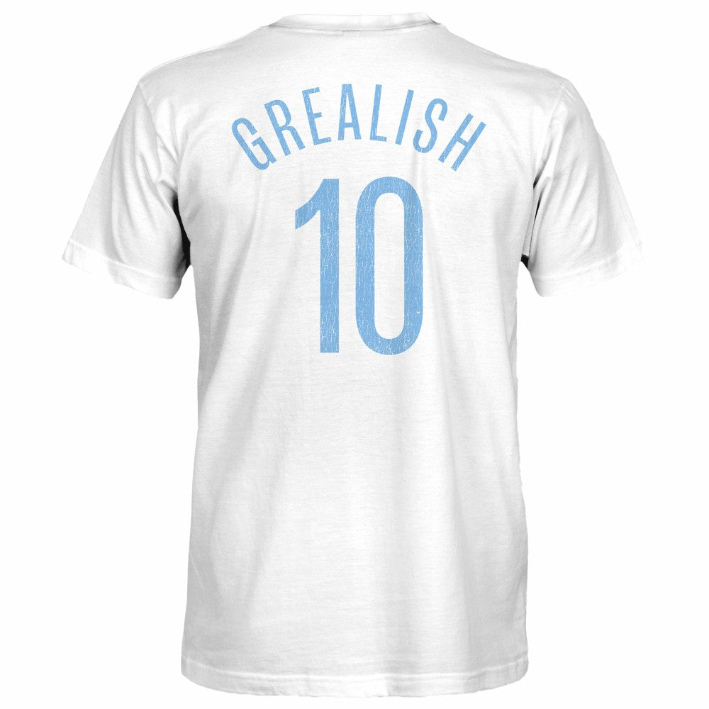 Jack Grealish Manchester City 1863FC Player T-Shirt Discount - White 