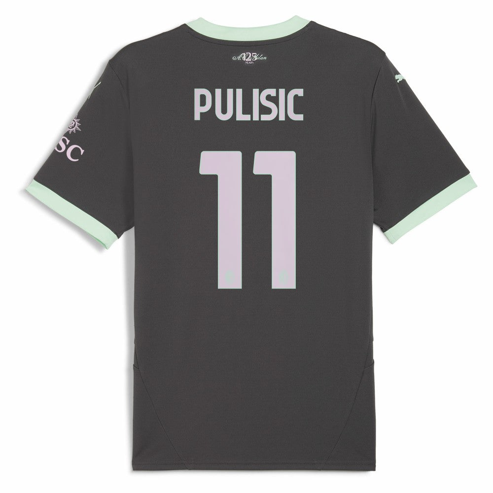 Christian Pulisic AC Milan 2024/25 Third Replica Player Jersey on sale - Charcoal 