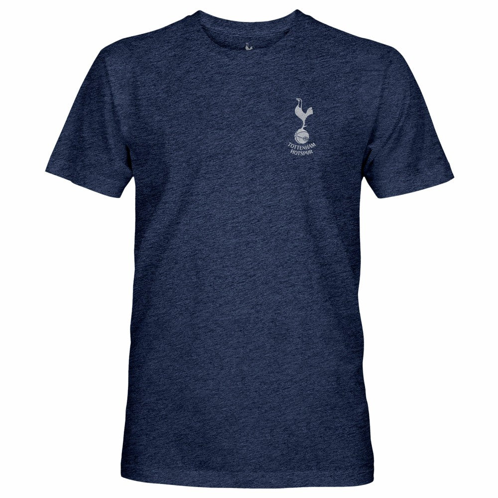 Tottenham Hotspur 1863FC Left Mono Badge Vintage Tri-Blend T-Shirt Sale - Navy 