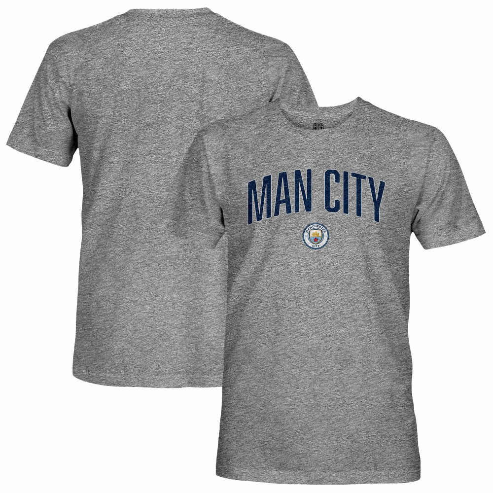 Manchester City 1863FC Wordmark Retro Tri-Blend T-Shirt Discount - Heather Gray 