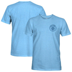 Manchester City 1863FC Mono Badge Retro Tri-Blend T-Shirt Discount - Sky Blue 