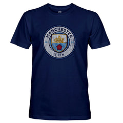 Manchester City 1863FC Badge T-Shirt Discount - Navy 