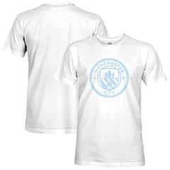 Manchester City 1863FC Mono Badge T-Shirt Discount - White 