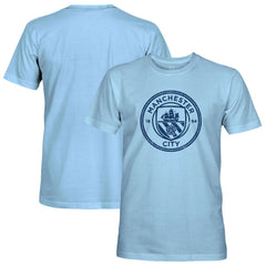 Manchester City 1863FC Mono Badge T-Shirt Discount - Sky Blue 