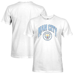 Manchester City 1863FC Retro Wordmark Slub T-Shirt Discount - White 