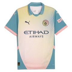 Manchester City 2024/25 Fourth Replica Jersey Discount - Blue 