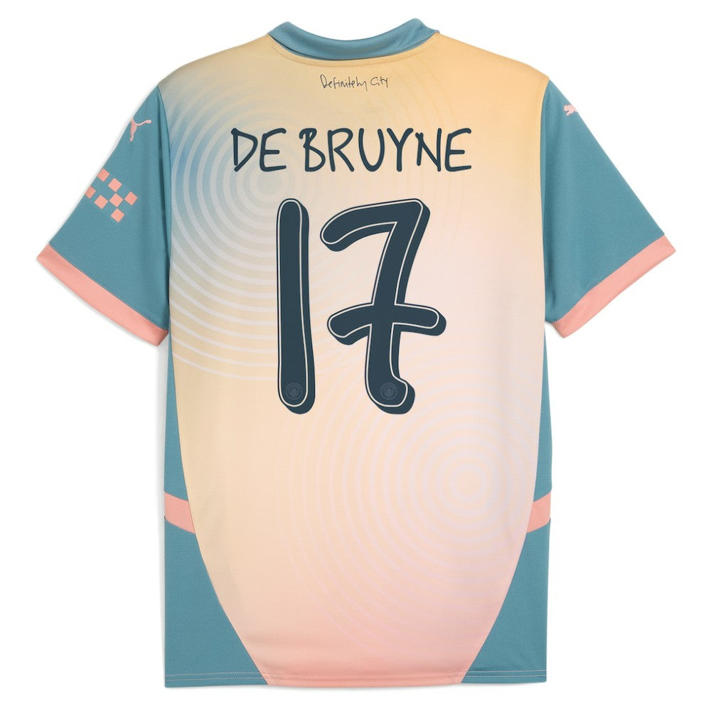 Kevin De Bruyne Manchester City 2024/25 Fourth Replica Player Jersey Discount - Blue 
