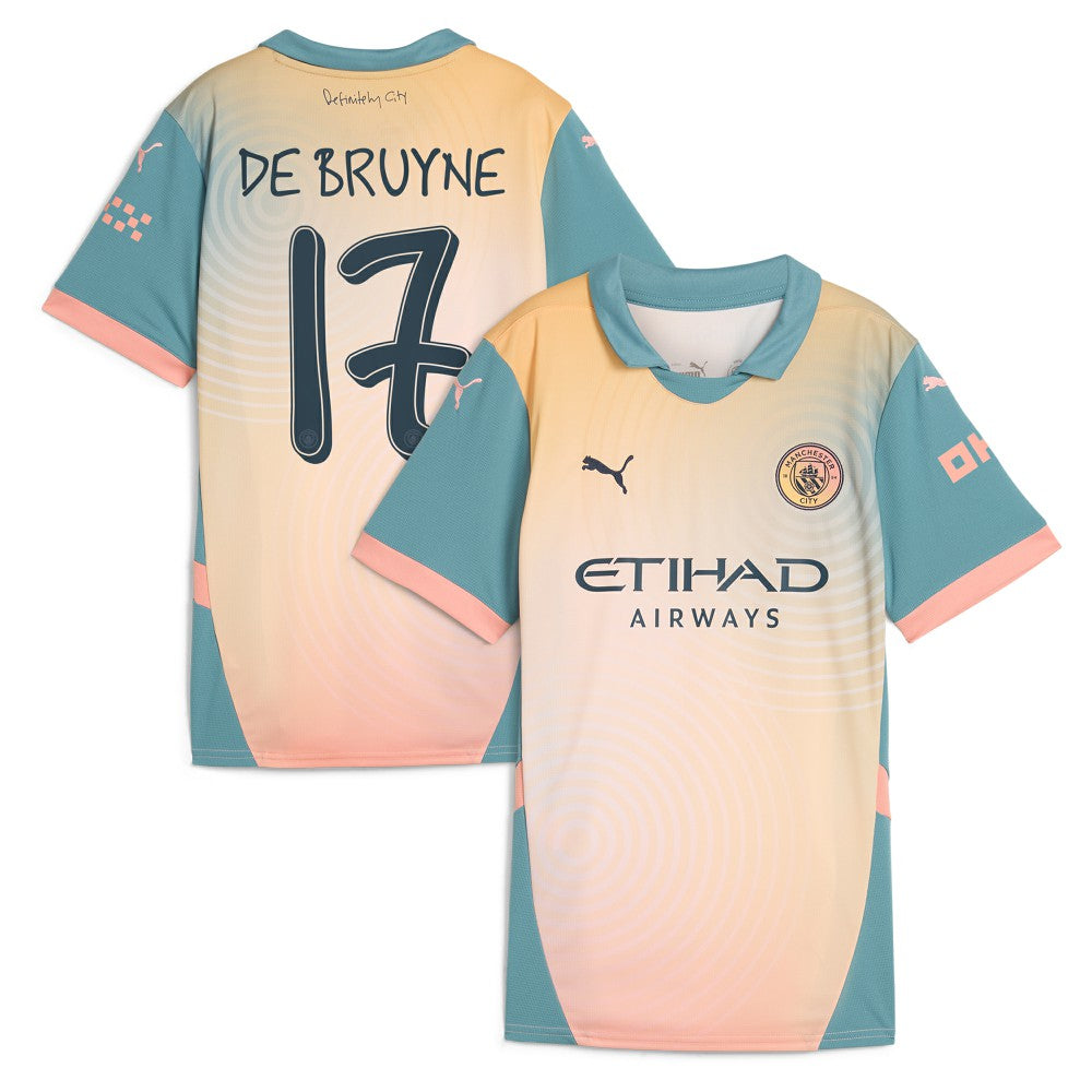 Kevin De Bruyne Manchester City Women's 2024/25 Fourth Replica Player Jersey Discount - Blue 