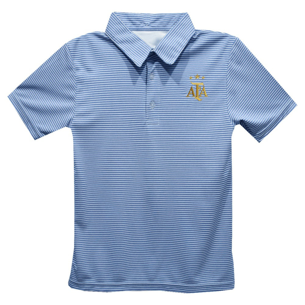 Argentina National Team Vive La Fete Toddler Pencil Stripe Polo for sale - Navy 