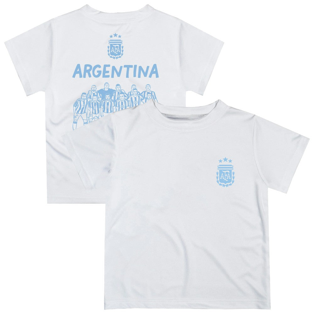 Argentina National Team Vive La Fete Infant Impressions Artwork Icons T-Shirt for sale - White 
