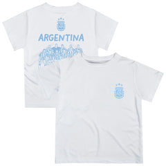 Argentina National Team Vive La Fete Youth Impressions Artwork Icons T-Shirt for sale - White 