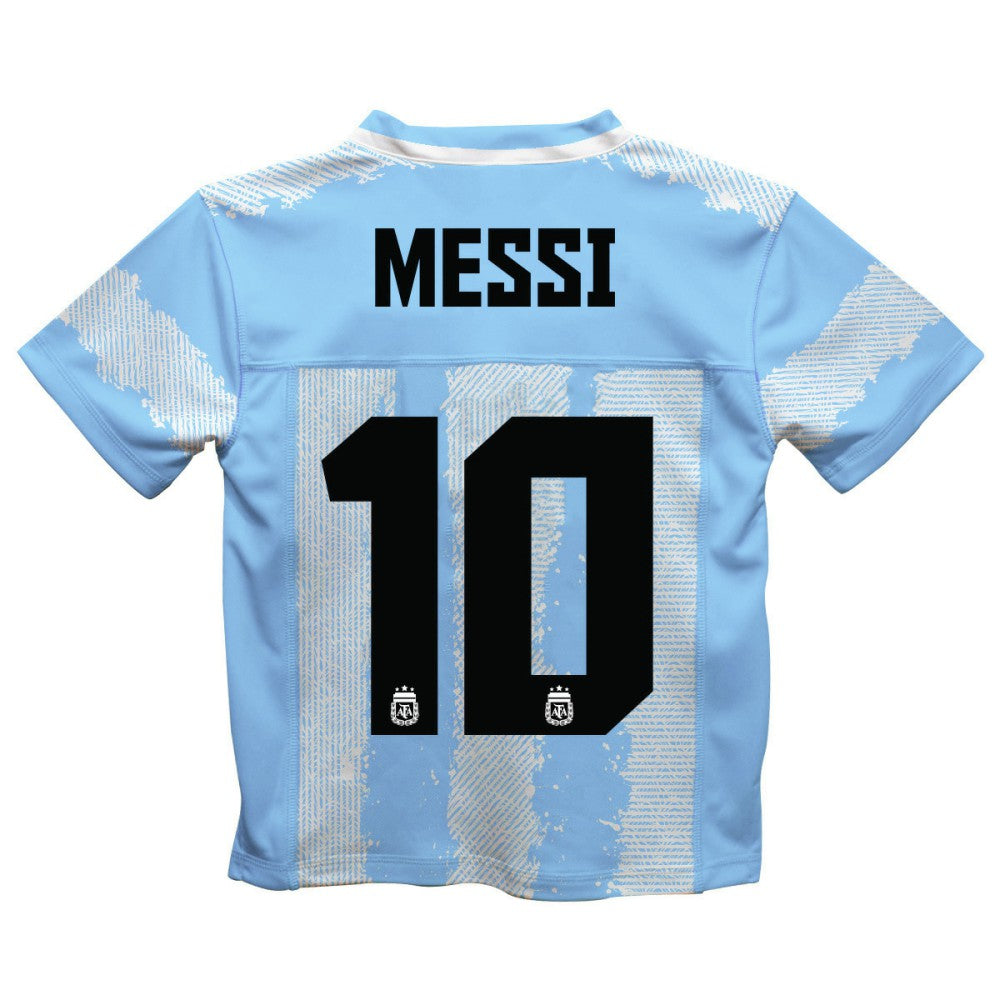 Lionel Messi Argentina National Team Vive La Fete  Football Jersey for sale - Light Blue 