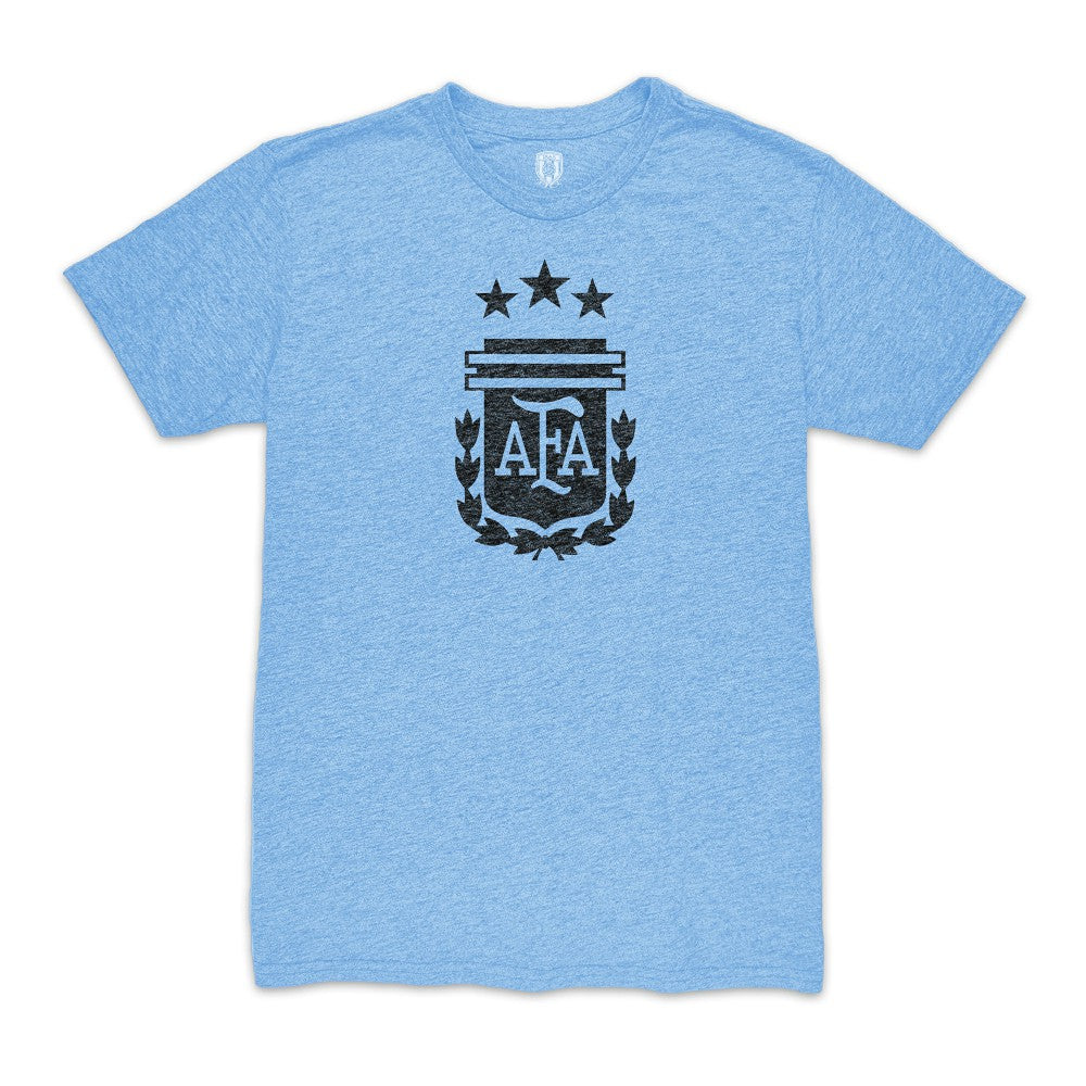 Enzo Fernández Argentina National Team 1863FC Player Vintage Tri-Blend T-Shirt for sale - Light Blue 