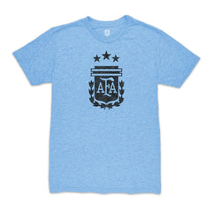 Enzo Fernández Argentina National Team 1863FC Player Vintage Tri-Blend T-Shirt for sale - Light Blue 