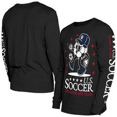 USMNT New Era Old School Sport Long Sleeve T-Shirt for sale - Black 
