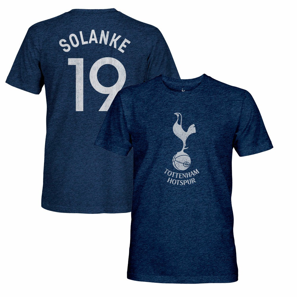 Dominic Solanke Tottenham Hotspur 1863FC Retro Player Name & Number Tri-Blend T-Shirt Sale - Navy 