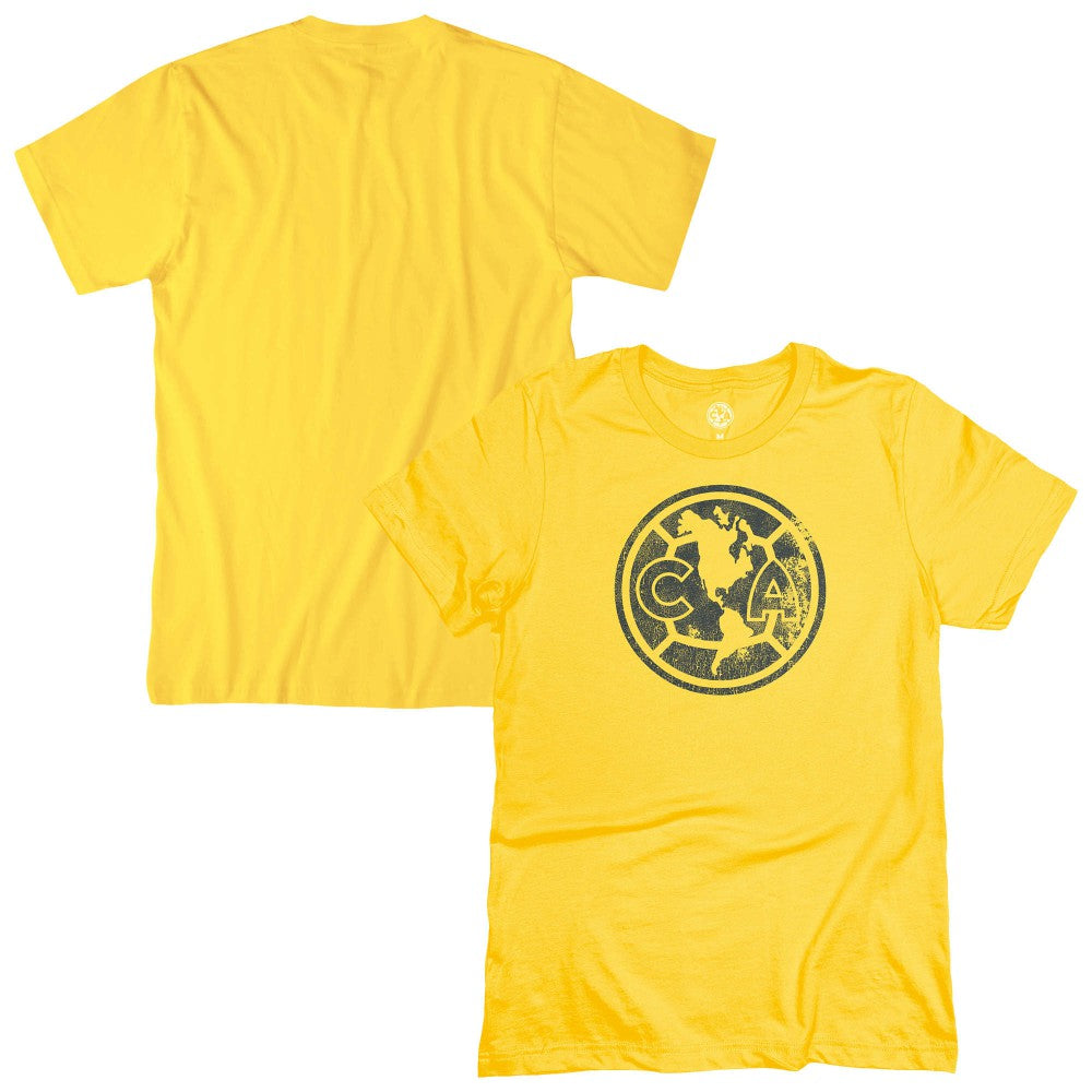 Club America 1863FC Mono Badge T-Shirt Discount - Yellow 
