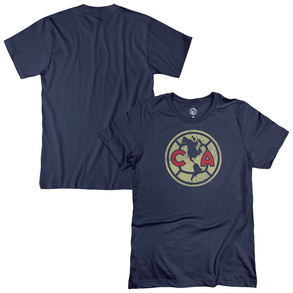 Club America 1863FC Color Badge T-Shirt Discount - Navy 