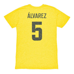 Kevin Álvarez Club America 1863FC Vintage Player Name & Number Tri-blend T-Shirt Discount - Yellow 
