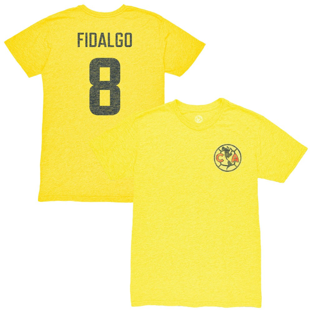 Álvaro Fidalgo Club America 1863FC Retro Player Name & Number Tri-Blend T-Shirt Discount - Yellow 