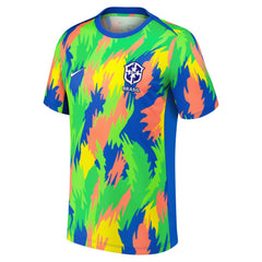 Brazil Women's National Team 2025 Academy Pro Pre-Match Performance Top for sale - Blue 