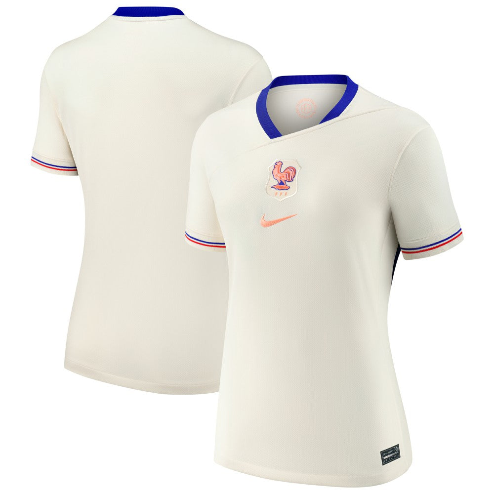 France Women's National Team Women's 2025/26 Away Replica Jersey for sale - Cream 