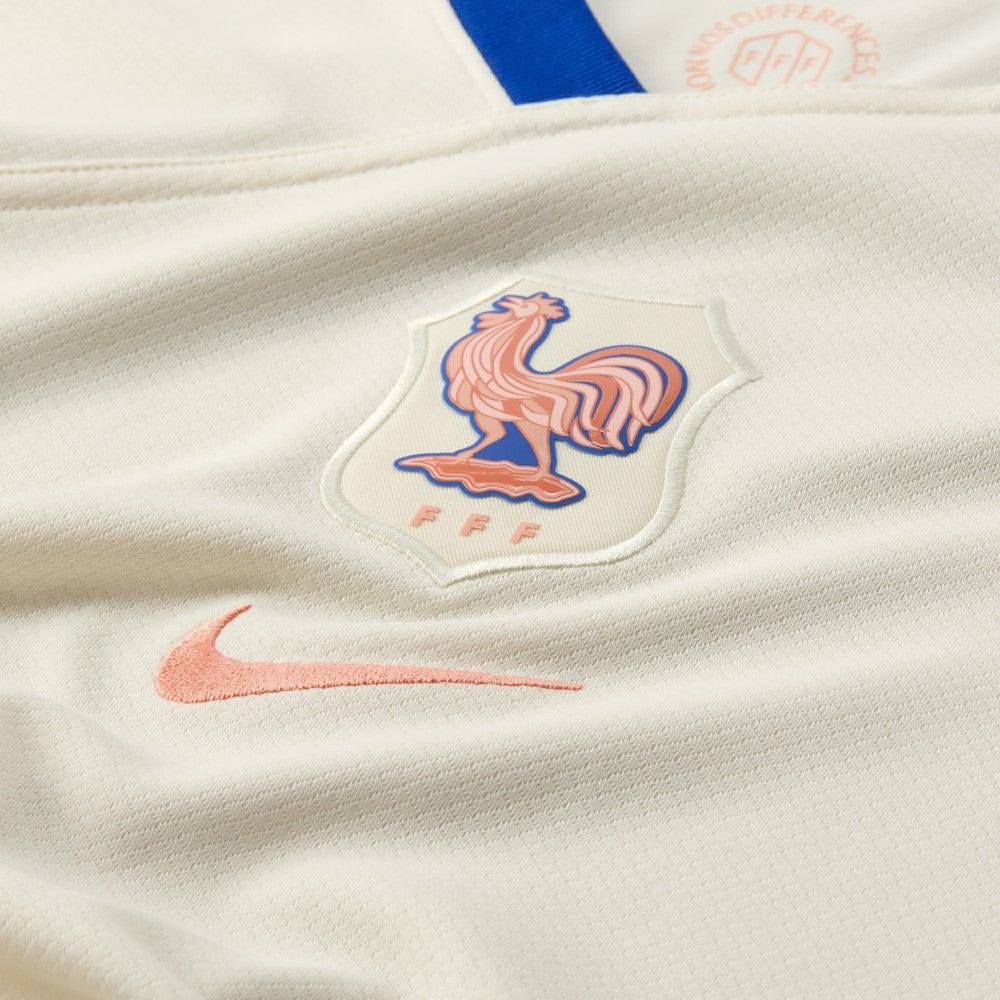 France Women's National Team Women's 2025/26 Away Replica Jersey for sale - Cream 