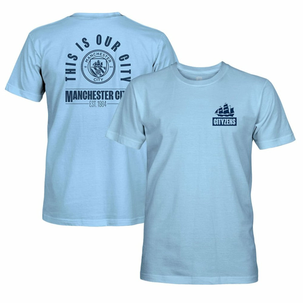 Manchester City 1863FC Our City Arc T-Shirt Discount - Sky Blue 