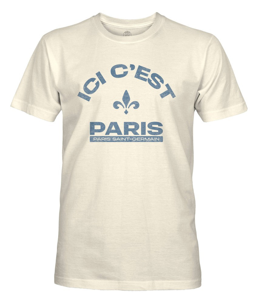 Paris Saint-Germain 1863FC Team Arch T-Shirt on sale - Tan 