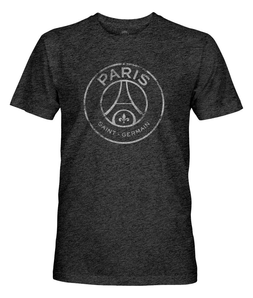 Paris Saint-Germain 1863FC Mono Badge Vintage Tri-Blend T-Shirt on sale - Black 