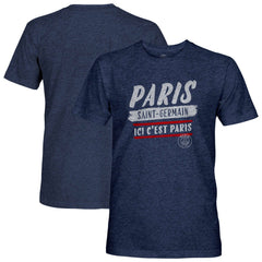 Paris Saint-Germain 1863FC Signage Vintage Tri-Blend T-Shirt on sale - Navy 