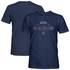 Paris Saint-Germain 1863FC Slogan Vintage Tri-Blend T-Shirt on sale - Navy 