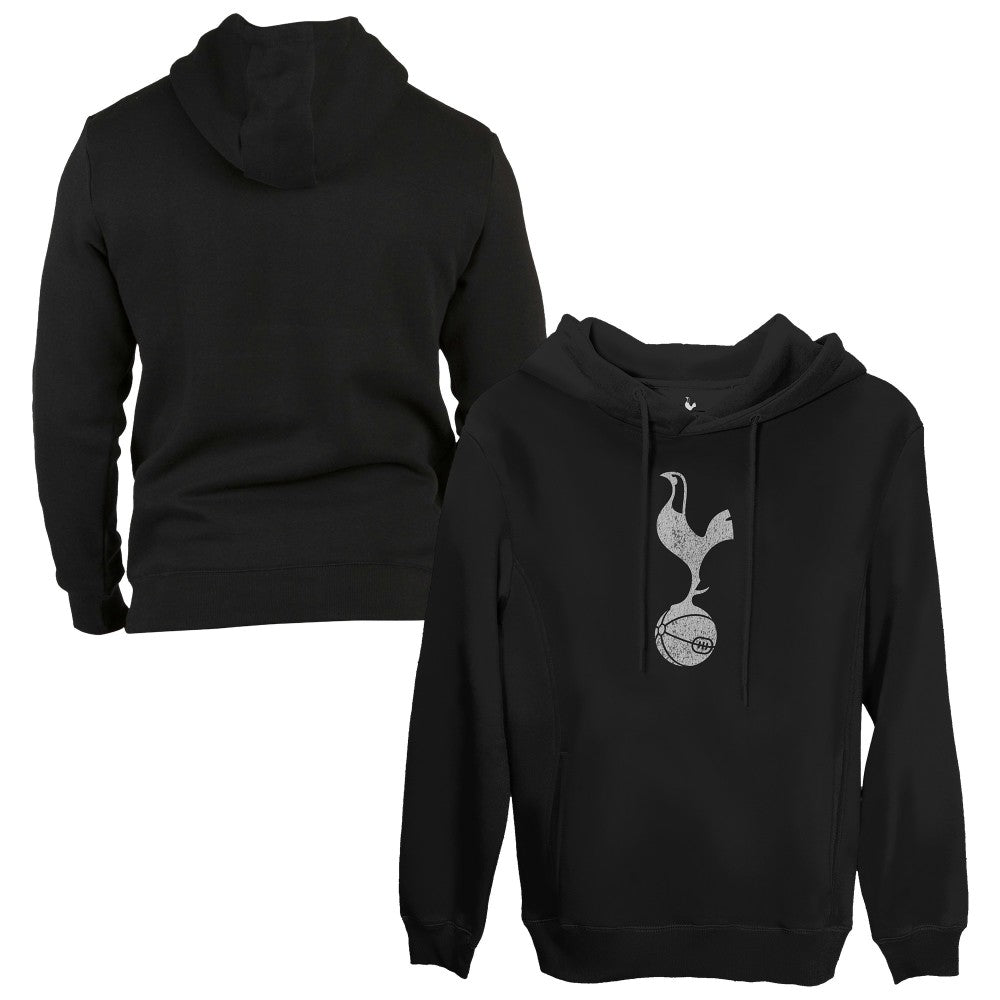 Tottenham Hotspur 1863FC Monochrome Badge Fleece Pullover Hoodie Sale - Black 